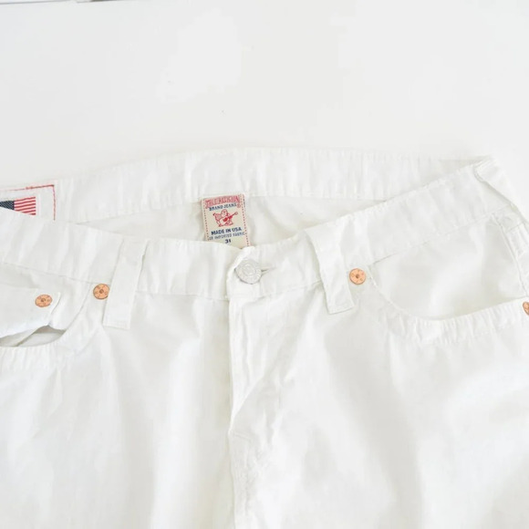 Vintage True Religion White "Brianna" Style Straight Leg 98% Cotton  Pants 31 - Picture 8 of 12